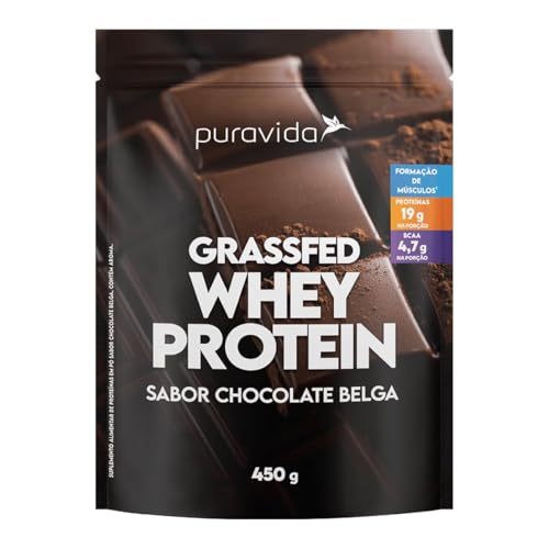 Whey Protein Grassfed – Chocolate Belga (450g) – Pura Vida
