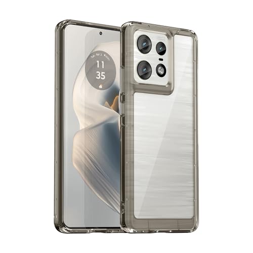 Motorola MOTO Edge 50 pro �p �P�[�X �N���A �ϏՌ� PC�w��+TPU �_�� �h�w�� �ČRMIL�K�i �X�g���b�v�z�[���t�� ���C�����X�[�d�Ή� ���� ���^ ���ϖh�~ ����h�~ (�O���[) 15-Edge 50P-02