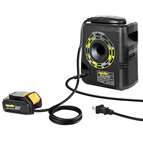 Mellif 20V Corded Adapter, Ac Power Adapter For Dewalt 20V 100W+ Tools, Ac 110V To Dc 20V Step Down Voltage Converter Replaces For Dewalt 20V Battery (Battery And Tool Not Included) #TOP17