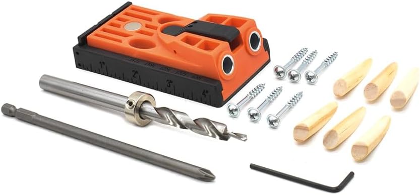 Big Horn 12617 35 Piece Two-Hole Mini Pocket Hole Jig Set