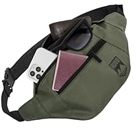 RUVO® Bauchtasche Herren und Damen | Diebstahlsichere Bauchtasche | Outdoor Gürteltasche Herren & Damen | für Reisen, Sport, Festival & alle Aktivitäten geeignet