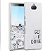Produktbild kwmobile Sony Xperia 10 Hülle - Handyhülle für Sony Xperia 10 - Handy Case in Get It Done Design Schwarz Hellgrau Weiß