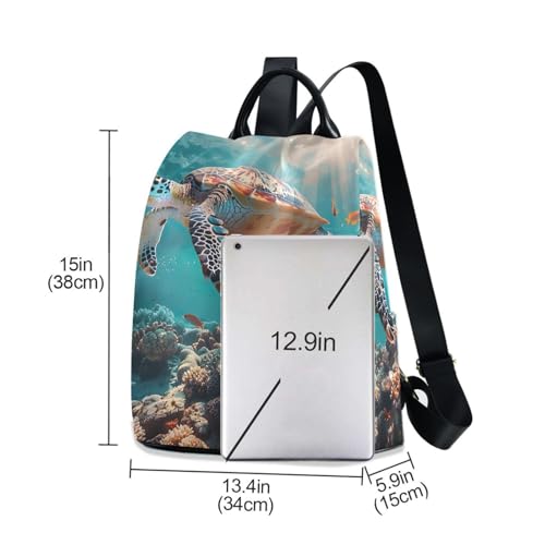 Sac à dos tortue de mer : l'esprit de l'océan corail s'invite dans vos voyages sécurisés - 3