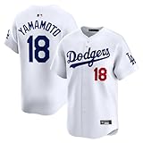 Outerstuff Yoshinobu Yamamoto Los Angeles Dodgers #18 MLB Kids Youth Boys 4-20 White Home Player Jersey - Large 14/16