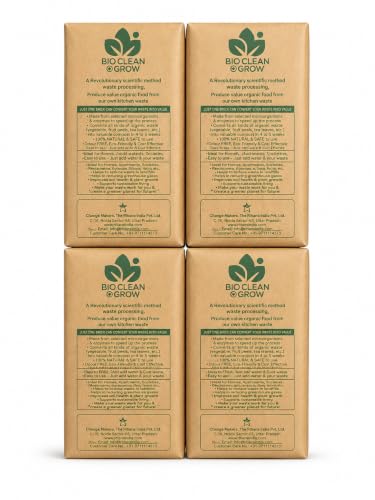 Image of Omega Bioclean and Grow Composting Brick,Enoculam for Kitchen Waste Composting (Pack of 4)