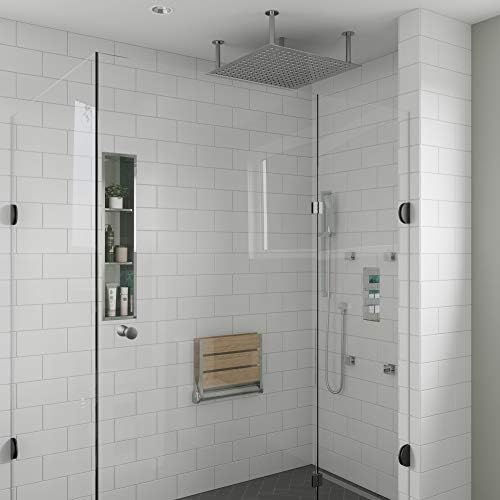 ALFI brand ABN0836-PSS Shower Niche, Polished Stainless Steel