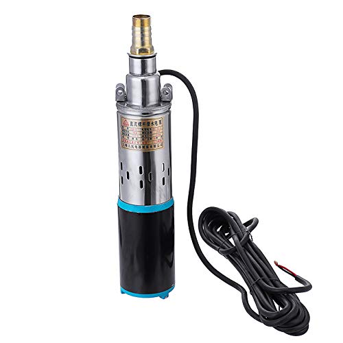 MASUNN DC12V Deep Well Submersible Screw Pump 82FT Lift Max Deep Well Pump 1 Inch Outlet Water Pump