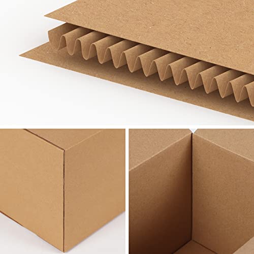 Edenseelake 40 Pack 10x6x6 inches Shipping Boxes Medium Cardboard Boxes for Packing, Moving, Mailing, Brown