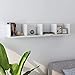 Festnight Scaffale Porta CD a Parete 100x18x18 cm/75x18x18 cm/Mensola Scaffale Libreria in Truciolato Mensole a Cubo da Parete Colore Bianco/Grigio/Bianco Lucido/Nero Lucido