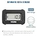 Runleader Digital Hour Meter for Maintenance,AC/DC 5V to 277V for Riding Lawn Mower Generator Compressor Tractor Golf Cart Motorhome Snowmobile etc.
