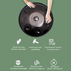 LLC-POWER Handpan in D Minor 9 Remarques Steel Batterie, 22Inch / 56Cm Percussion Harmonique pour La Guérison du Son, 10… - Les Beatles, Paul McCartney, John Lennon, RIngo Starr, George Harrison LLC-POWER Handpan in D Minor 9 Remarques Steel Batterie, 22Inch / 56Cm Percussion Harmonique pour La Guérison du Son, 10… – Image 4