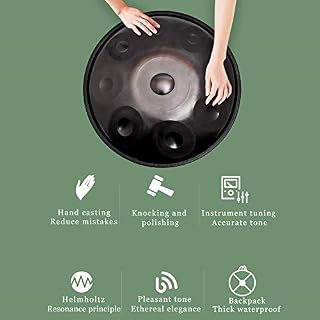 LLC-POWER Handpan in D Minor 9 Remarques Steel Batterie, 22Inch / 56Cm Percussion Harmonique pour La Guérison du Son, 10… - Les Beatles, Paul McCartney, John Lennon, RIngo Starr, George Harrison LLC-POWER Handpan in D Minor 9 Remarques Steel Batterie, 22Inch / 56Cm Percussion Harmonique pour La Guérison du Son, 10… – Image 4