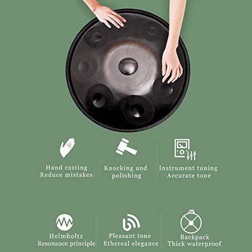 LLC-POWER Handpan in D Minor 9 Remarques Steel Batterie, 22Inch / 56Cm Percussion Harmonique pour La Guérison du Son, 10… - Les Beatles, Paul McCartney, John Lennon, RIngo Starr, George Harrison LLC-POWER Handpan in D Minor 9 Remarques Steel Batterie, 22Inch / 56Cm Percussion Harmonique pour La Guérison du Son, 10… – Image 5