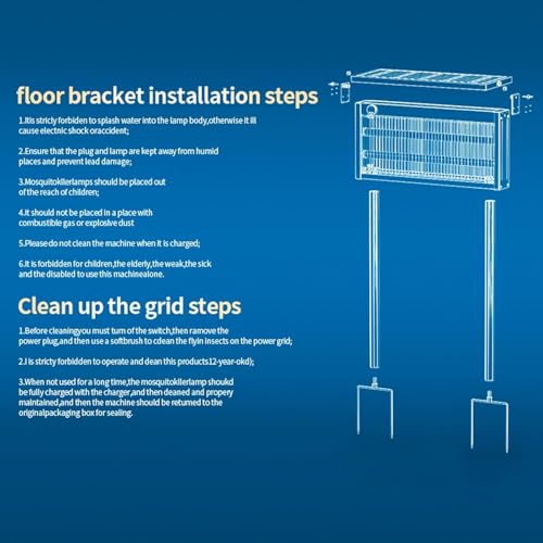 Solar Bug Zapper, 4500V Mosquito Zapper Fly Traps Outdoor Patio Waterproof - image 6