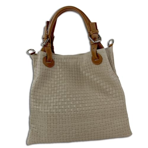 Sac à main taupe grand format avec bandoulière amovible