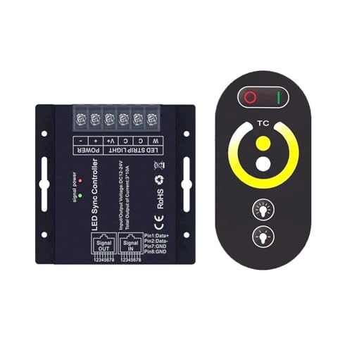 Led dual color temperature lamp strip controller full touch color temperature synchronization controller lamp strip light strip 
