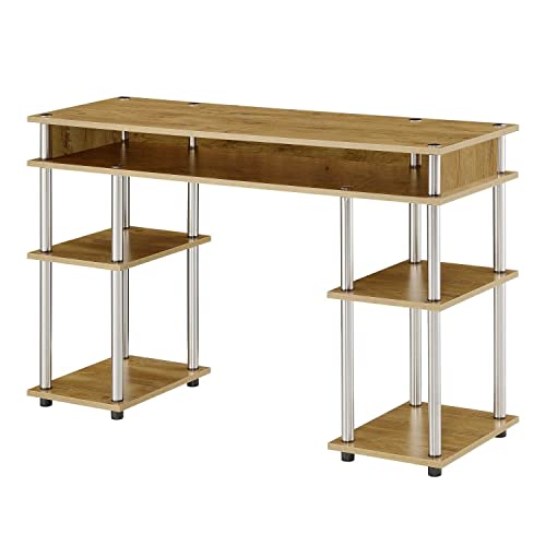 Convenience Concepts Designs2Go No Tools Student Desk, English Oak #TOP27