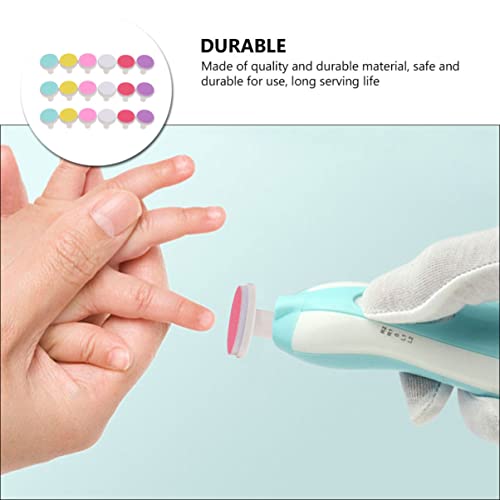 18 Pcs Cabeça De Moagem Almofadas De Lixa De Unhas De Bebê Dicas De Substituição De Moedor De Unhas