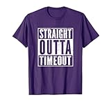 Distressed Straight Outta Timeout Clothing Funny Timeout T-Shirt
