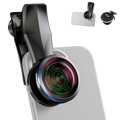 NEEWER Obiettivo Fisheye da 8mm con Grandangolo da 220° e Clip per Obiettivo Telefono Filettata da 17mm, Anche per Phone Cage/Phone Case/Phone Clamp/Backplate con Filettatura da 17mm, LS-29 PRO