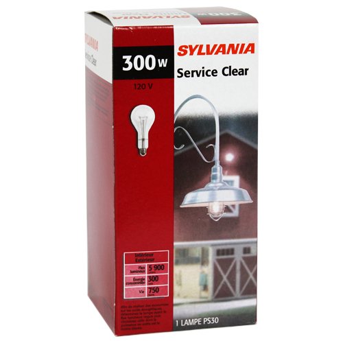 Sylvania Lighting 300w/clear/ps3 Medium Base Clear Bulb 300 Watt- 2 Pack