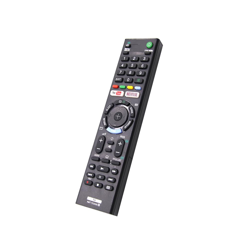 Remplacement telecommande Sony RMT-TX300E pour telecommande Universelle Sony TV avec Boutons Netfllx et You Tub