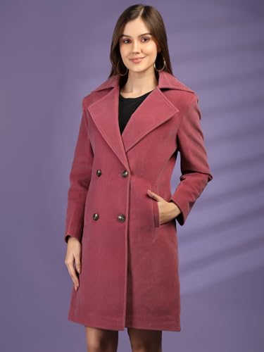 Image of PLAGG Women's Notched Lapel Long Overcoat
