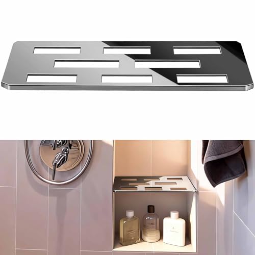 12 Inch Shower Niche Shelf Mirror Effect 316 Stainless Steel Tile Insert