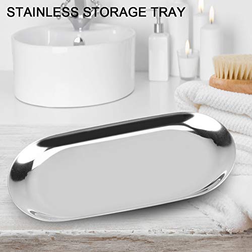 Bandeja decorativa de acero inoxidable para evitar pérdida de llaves y teléfono 6