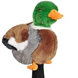 Funny Driver Headcover, Plush Golf Club Covers Long Neck, Animal Headcover, Fairway Wood Hybrid Headcover, Headcovers For Golf Clubs Fits Men And Women,Driver Headcover Animal For Present,Mallard Duck