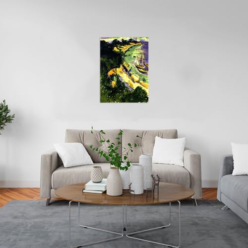 Tableau d'art abstrait paysage et impression sur toile pour décoration