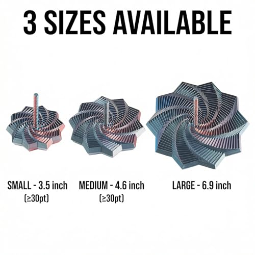 Image of 3D Printed Expanded Sensory Star with Handle, Custom Dual /Tri /Quad-Color Printing,Dual Motion Hypnotic Spiral for ADHD Focus & Stress Relief,Office Desktop Fidget Toy (FourColor, S-13 Rings)