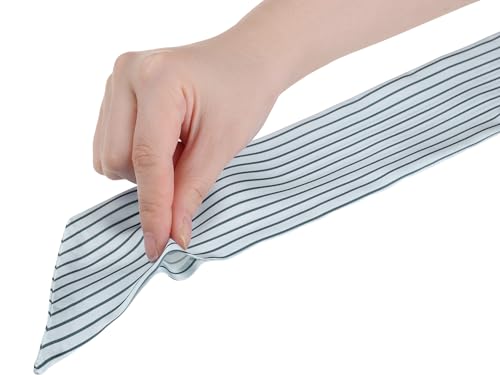 Women Striped Skinny Long Scarves, Simple Satin Silky Neck Scarf Neckerchief Ribbon Hair Band4