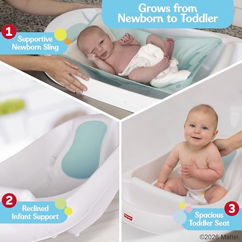 Fisher-Price™ 3-N-1 Grow with Baby Infant to Toddler Bath Tub with Supportive Sling - image 3