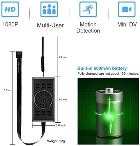 Miniatura 4 de Sanprov Mini Kamera 1080p Überwachungskamera Videorecorder Klein Ip Kamera Videokamera Mit Bewegungsmelder Für Home Office Wohnungen Sicherheit