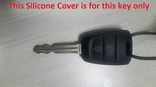 Image of BKN Luxury Metal Silicon Key Cover Compatible with Hyundai Grand I10 2 Button | Full Protections Special Feature Visible in Low-Light Conditions