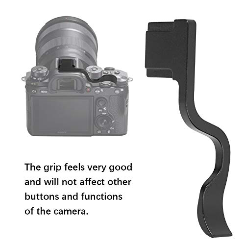 Goshyda Empuñadura para el Pulgar de la cámara, Accesorio Ligero de aleación de Aluminio para la empuñadura del Pulgar para la cámara Sony A9 A73 A7R3 A7M3 - imagen 2