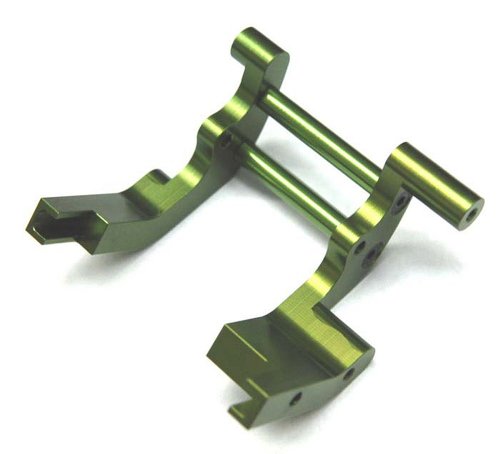 ST Racing Concepts ST3677G Aluminum Rear Motor Guard for Traxxas Slash, Rustler and Bandit (Green)