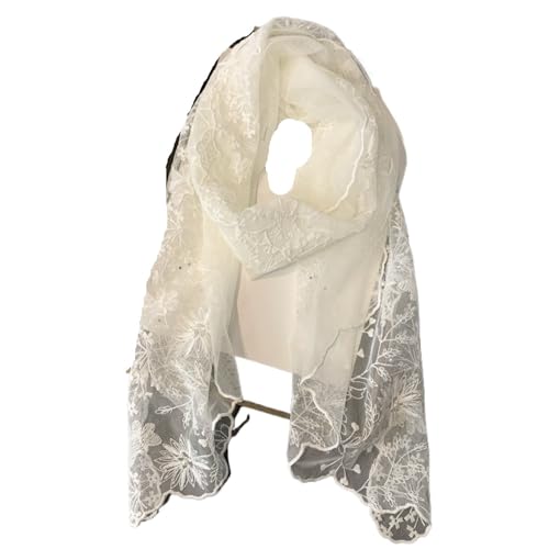 Foulard en soie femme doux et bandeau brodé de cou pour le printemps