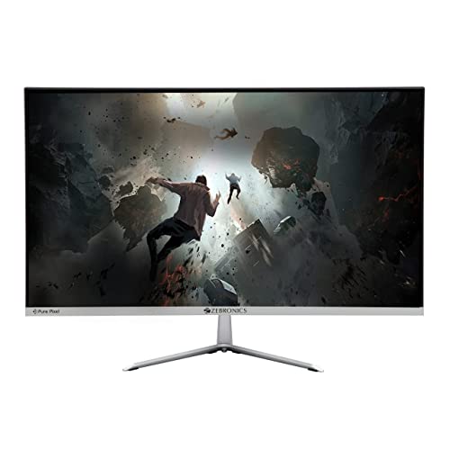 Image of ZEBRONICS A24FHD LED Monitor, 24 inch (60.96cm), 250 nits, 100Hz, Slim Design, FHD, 1080p, Wall Moun