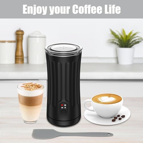 Miniatura 4 de Espátula de silicona para espumador de leche, espátula pequeña de 7.9 pulgadas adecuada para recolectar espuma de leche, antiadherente, resistente