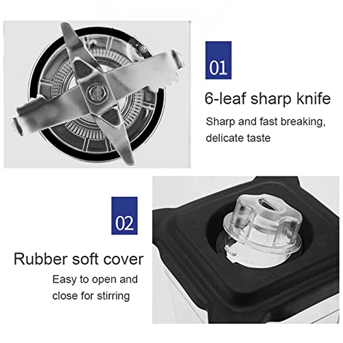 Professional Ice Crusher and Blender crushing ice for smoothies