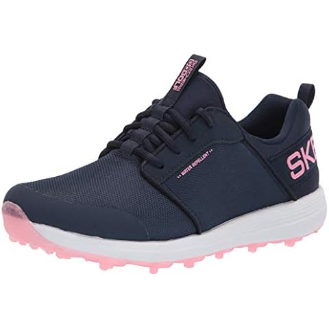 Skechers Women's Max Sport Golf Shoe, Navy Pink Cover