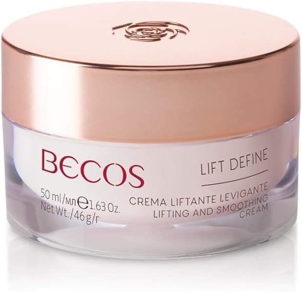 Becos Lifting Beauty Routine Face Kit - Lift Define Smoothing Liftant Cream 50 ml + Aqua Factor Hyaluronic Acid Hydrating Serum 30 ml - Image 2