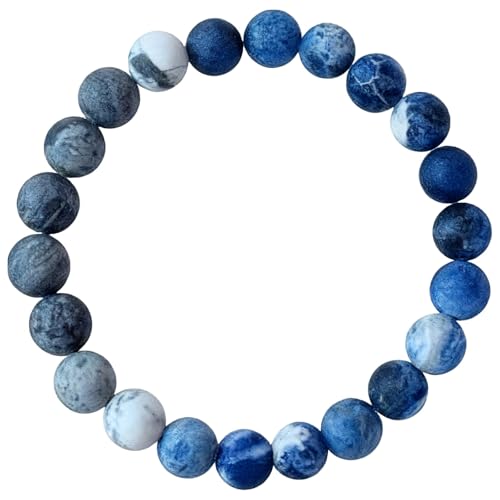 Machify Blue Sodalite Bracelet: Couple...