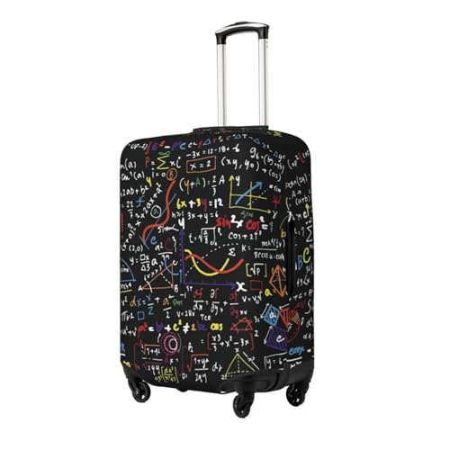 Math Formula Print Suitcase Cover Luggage Protector Washable Elastic Fashionable Travel Gear Cover2