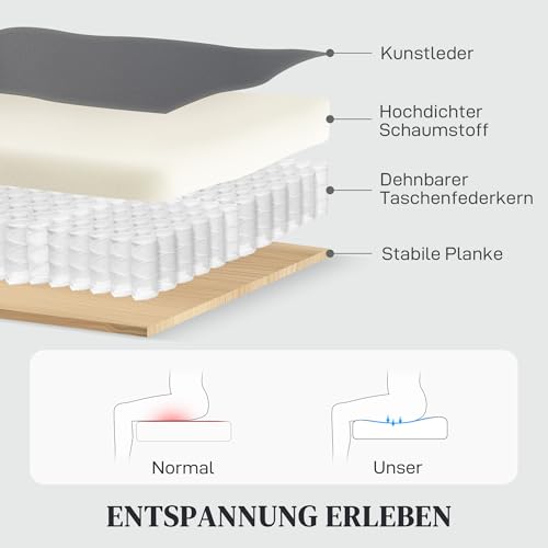 HOMCOM Elektrischer Relaxsessel Fernsehsessel mit Liegefunktion, Schaukelfunktion, USB- und USB-C-Anschlüsse Drehbar Liegesessel mit Verstellbarem Rückenlehne, für Wohnzimmer, Grau – Bild 7