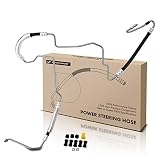 A-Premium Power Steering Pressure Hose Line Assembly Compatible with Dodge Grand Caravan 2008-2010 & Chrysler Town & Country, Voyager & Volkswagen Routan, V6 3.3L 3.8L, Pump to Rack/Gear