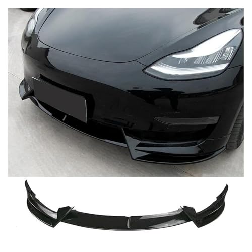 Diffuseur avant réglable Tesla Model 3 Y spoiler noir mat aérodynamique
