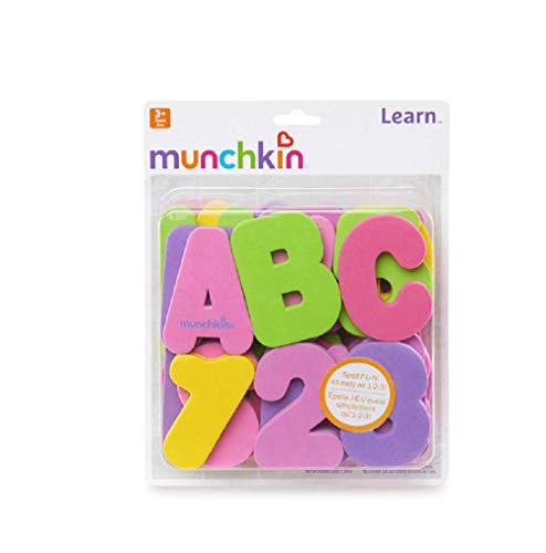 Munchkin 36 Bath Letters and Numbers, Pastel